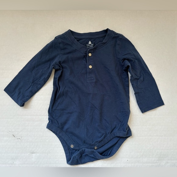 Baby Gap Bundle of 6 Long Sleeve Bodysuits Cotton Sz 12-18M Blue Gray Henley - Picture 5 of 9